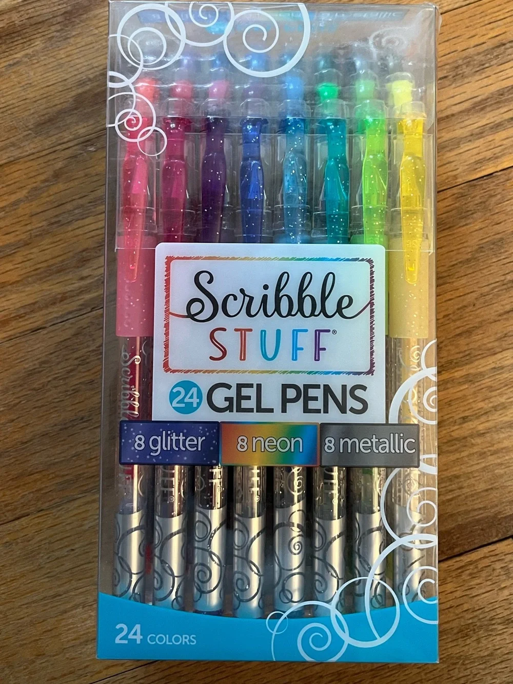 Glitter gel pens